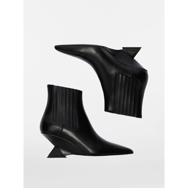The Attico Cheope Ankle Boots in Black | Boots | Coveti