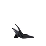 The Attico Cheope Slingback Pumps in Black | Heels | Coveti