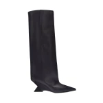 The Attico Cheope Tube Boots in Black | Boots | Coveti