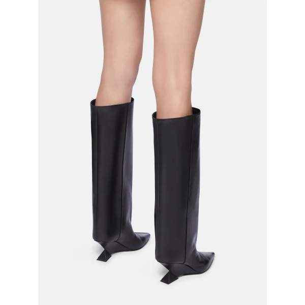 The Attico Cheope Tube Boots in Black | Boots | Coveti