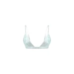 The Attico Crystal Triangle Bra Top in Degrade Ice | Cropped Top | Coveti