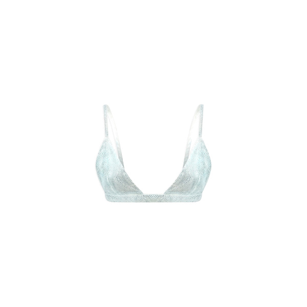 Crystal Triangle Bra Top in Degrade Ice