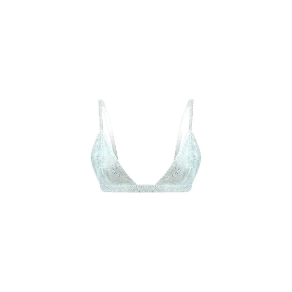 Crystal Triangle Bra Top in Degrade Ice