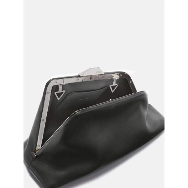 The Attico Day Off Shoulder Bag in Black | Shoulder & Crossbody Bags | Coveti