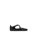 The Attico Floor 01 Ballerina Flats in Black Brushed Leather | Flats | Coveti