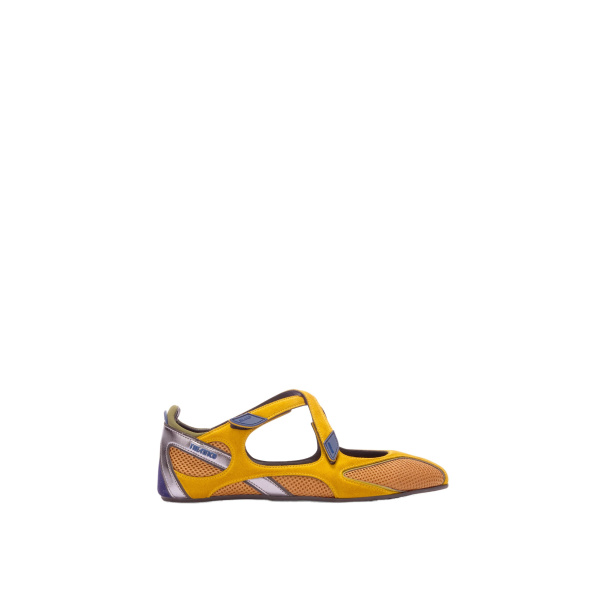The Attico Floor 01 Ballerina Flats in Mustard | Flats | Coveti