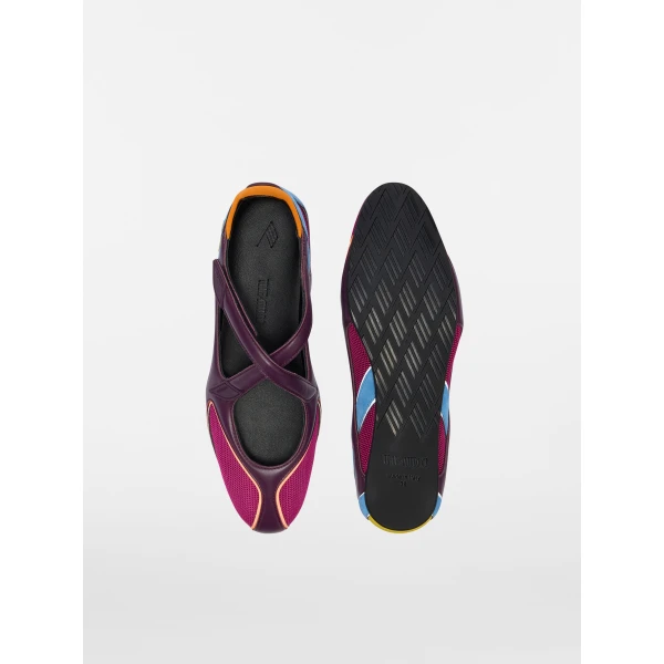 The Attico Floor 01 Ballerina Flats in Purple | Flats | Coveti