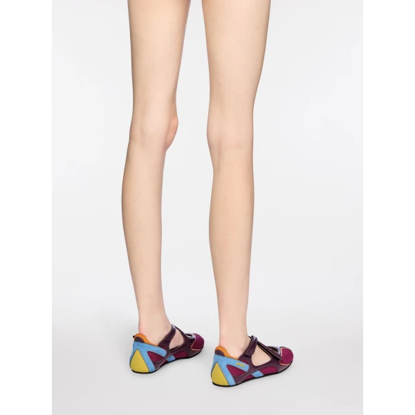 The Attico Floor 01 Ballerina Flats in Purple | Flats | Coveti
