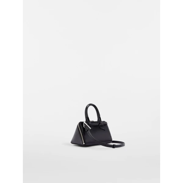 The Attico Friday Mini Bag in Black Calf Leather | Mini Bags | Coveti