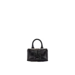 The Attico Friday Mini Bag in Black Crackled Leather | Mini Bags | Coveti