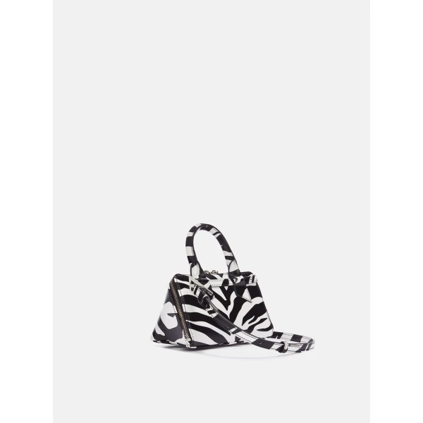 The Attico Friday Mini Bag in White and Black | Mini Bags | Coveti