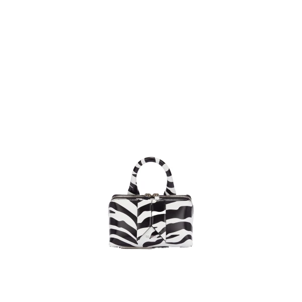 The Attico Friday Mini Bag in White and Black | Mini Bags | Coveti