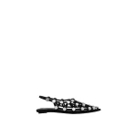 The Attico Grid Ballerina Flats in Black | Flats | Coveti