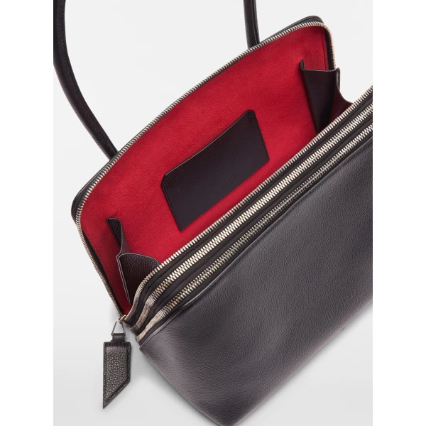 The Attico L'altra di Milano Shoulder Bag in Black | Shoulder & Crossbody Bags | Coveti