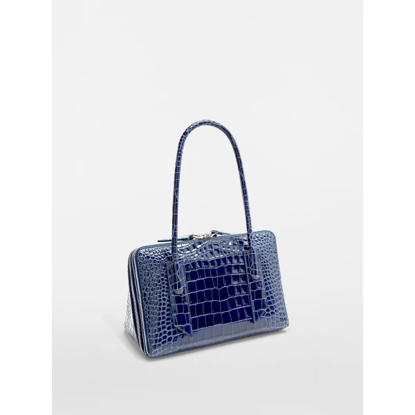 The Attico L'altra di Milano Shoulder Bag in Dark Blue | Shoulder & Crossbody Bags | Coveti