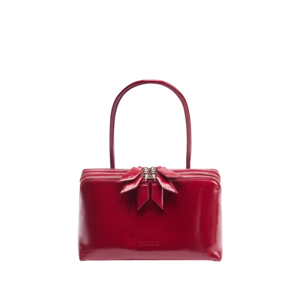 L'altra di Milano Shoulder Bag in Deep Red