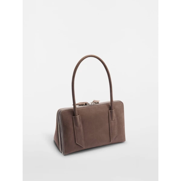 The Attico L'altra di Milano Shoulder Bag in Grey | Shoulder & Crossbody Bags | Coveti
