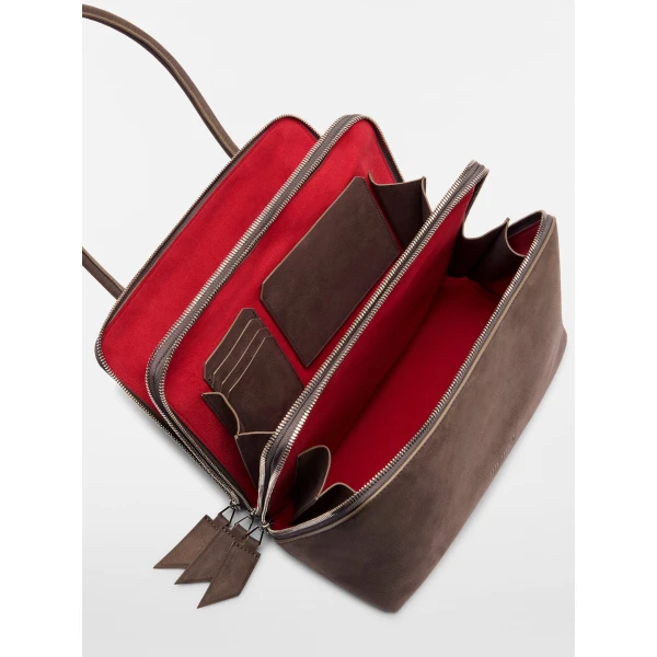 The Attico L'altra di Milano Shoulder Bag in Grey | Shoulder & Crossbody Bags | Coveti