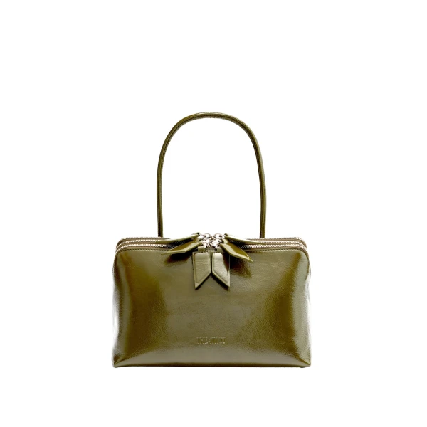 L'altra di Milano Shoulder Bag in Olive