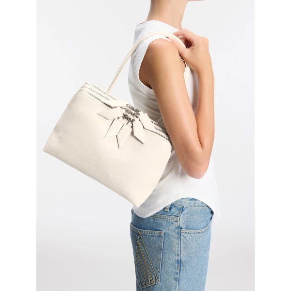 The Attico L'altra di Milano Shoulder Bag in Sand | Shoulder & Crossbody Bags | Coveti