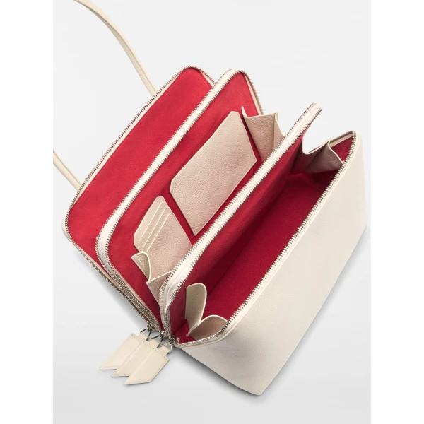 The Attico L'altra di Milano Shoulder Bag in Sand | Shoulder & Crossbody Bags | Coveti