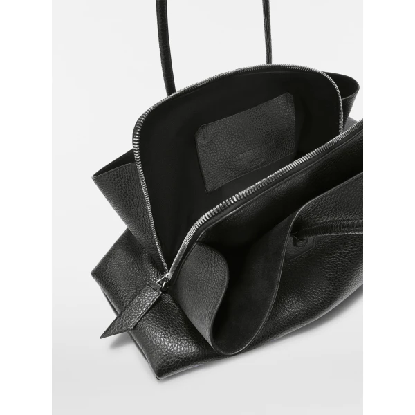The Attico La Passeggiata Large Top Handle Bag in Black | Totes & Top-Handle Bags | Coveti