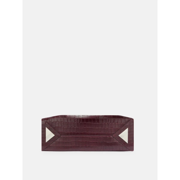 The Attico La Passeggiata Medium Top Handle Bag in Faded Bordeaux | Totes & Top-Handle Bags | Coveti