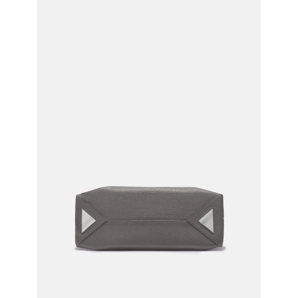 The Attico La Passeggiata Medium Top Handle Bag in Grey | Totes & Top-Handle Bags | Coveti