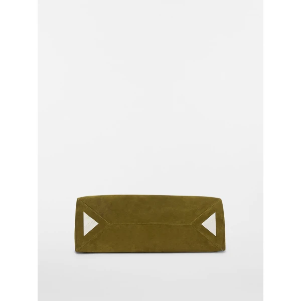 The Attico La Passeggiata Medium Top Handle Bag in Khaki | Totes & Top-Handle Bags | Coveti