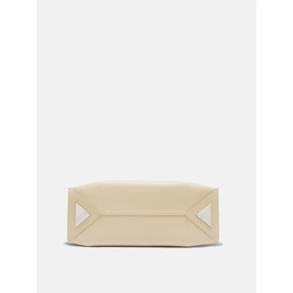 The Attico La Passeggiata Medium Top Handle Bag in Sand | Totes & Top-Handle Bags | Coveti