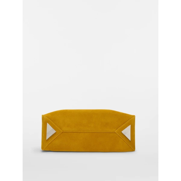 The Attico La Passeggiata Medium Top Handle Bag in Sunflower | Totes & Top-Handle Bags | Coveti