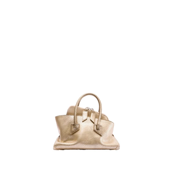 La Passeggiata Mini Bag in Platinum Watersnake Print