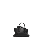 The Attico La Passeggiata Mini Top Handle Bag in Black Smooth Leather | Totes & Top-Handle Bags | Coveti
