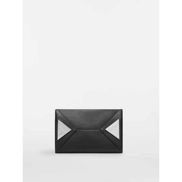 The Attico La Passeggiata Mini Top Handle Bag in Black Smooth Leather | Totes & Top-Handle Bags | Coveti