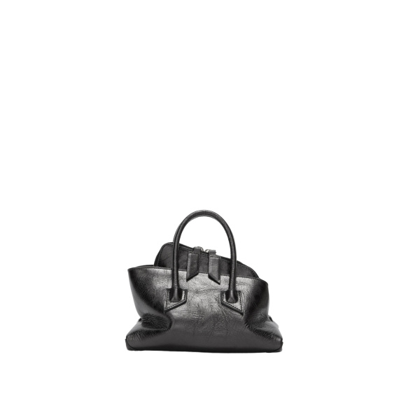 The Attico La Passeggiata Mini Top Handle Bag in Dark Grey | Totes & Top-Handle Bags | Coveti