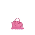 The Attico La Passeggiata Mini Top Handle Bag in Fuchsia | Totes & Top-Handle Bags | Coveti