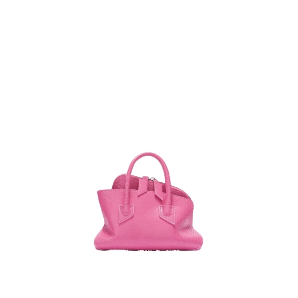 The Attico La Passeggiata Mini Top Handle Bag in Fuchsia | Totes & Top-Handle Bags | Coveti