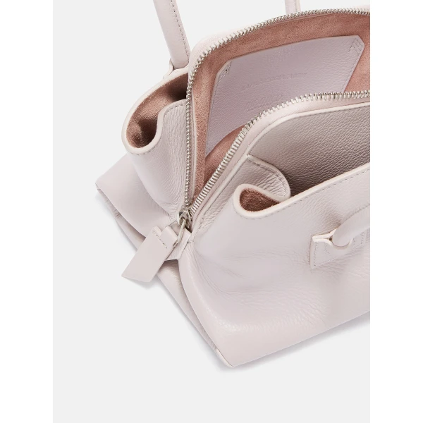 The Attico La Passeggiata Mini Top Handle Bag in Light Mauve | Totes & Top-Handle Bags | Coveti