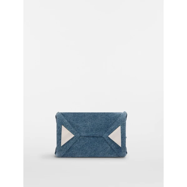 The Attico La Passeggiata Mini Top Handle Bag in Washed Denim | Totes & Top-Handle Bags | Coveti