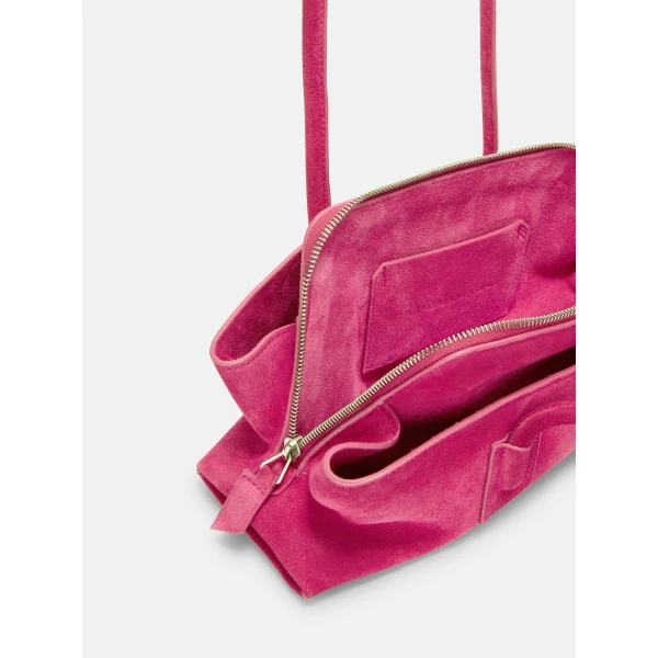 The Attico La Passeggiata Small Top Handle Bag in Cyclamen | Totes & Top-Handle Bags | Coveti