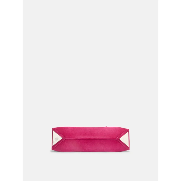 The Attico La Passeggiata Small Top Handle Bag in Cyclamen | Totes & Top-Handle Bags | Coveti
