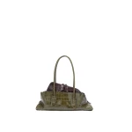 The Attico La Passeggiata Small Top Handle Bag in Degrade Green | Totes & Top-Handle Bags | Coveti