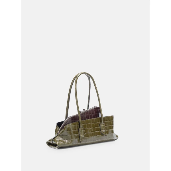 The Attico La Passeggiata Small Top Handle Bag in Degrade Green | Totes & Top-Handle Bags | Coveti