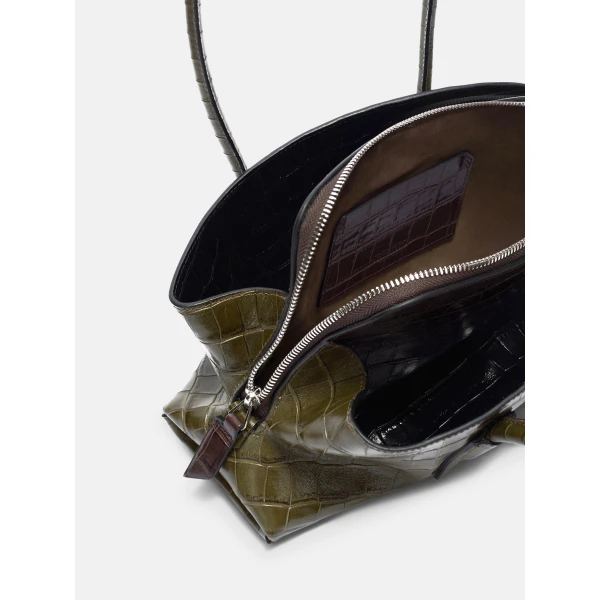 The Attico La Passeggiata Small Top Handle Bag in Degrade Green | Totes & Top-Handle Bags | Coveti