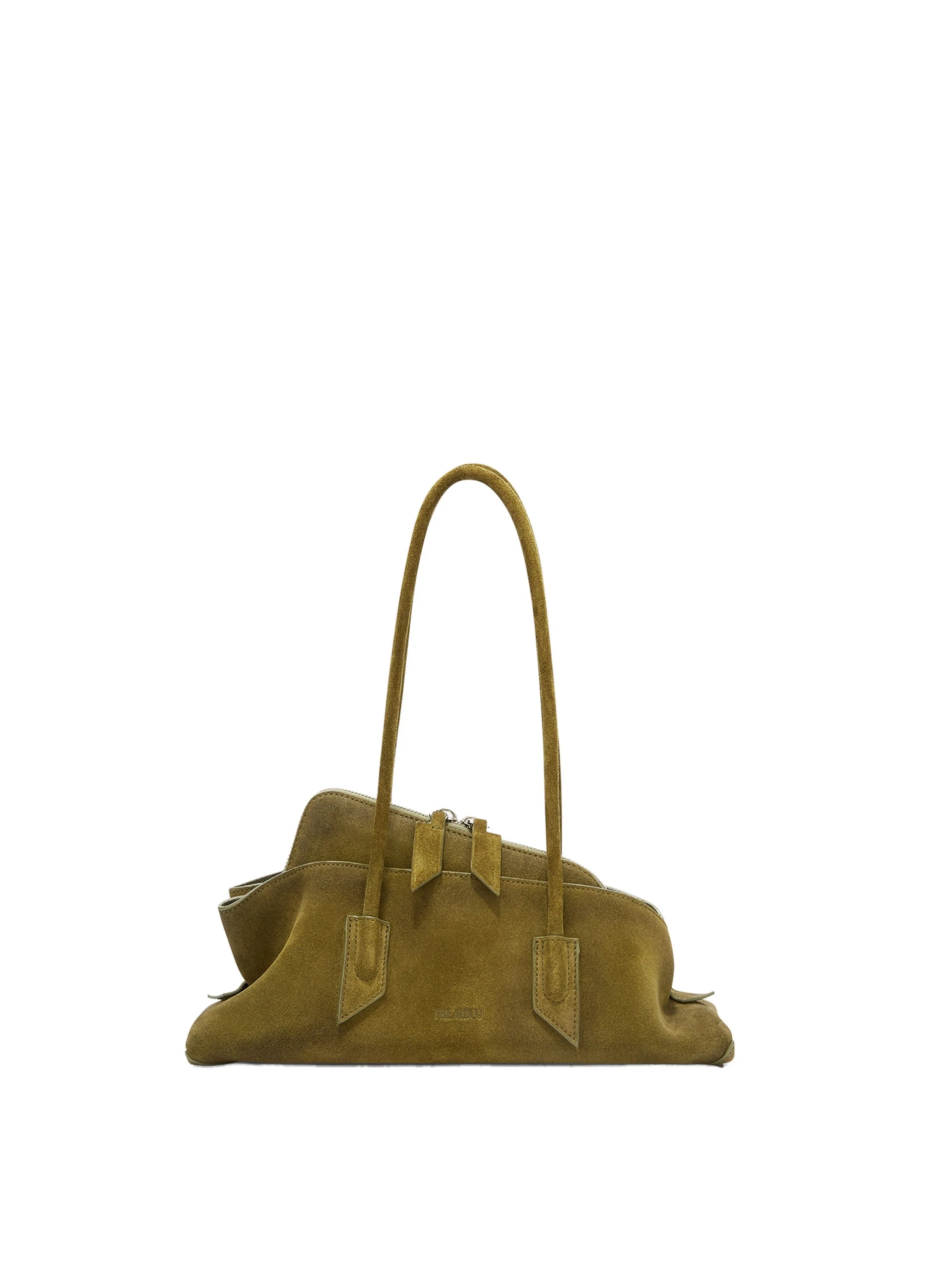 The Attico La Passeggiata Small Top Handle Bag in Khaki The Attico La Passeggiata Small Top Handle Bag in Khaki | Totes & Top-Handle Bags | Coveti