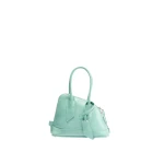 The Attico La Sant Ambroeus Mini Bag in Aquamarine Patent Leather | Totes & Top-Handle Bags | Coveti