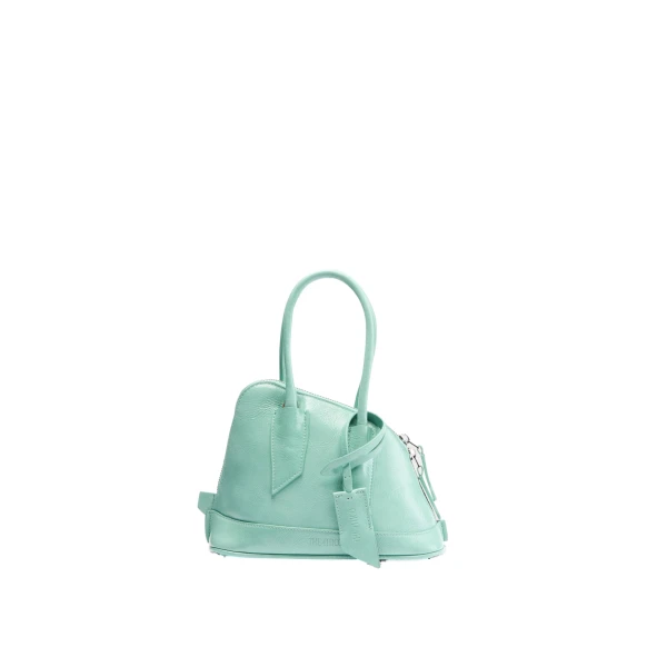 La Sant Ambroeus Mini Bag in Aquamarine Patent Leather