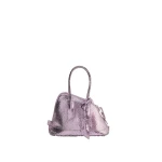The Attico La Sant Ambroeus Mini Bag in Violet Watersnake Print | Totes & Top-Handle Bags | Coveti