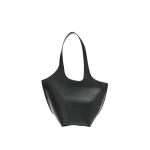 The Attico La Scoop Shoulder Bag in Black | Shoulder & Crossbody Bags | Coveti