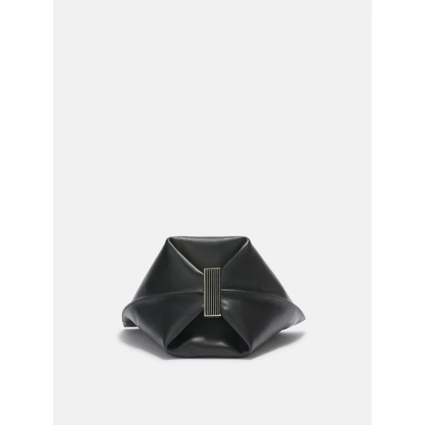 The Attico La Scoop Shoulder Bag in Black | Shoulder & Crossbody Bags | Coveti